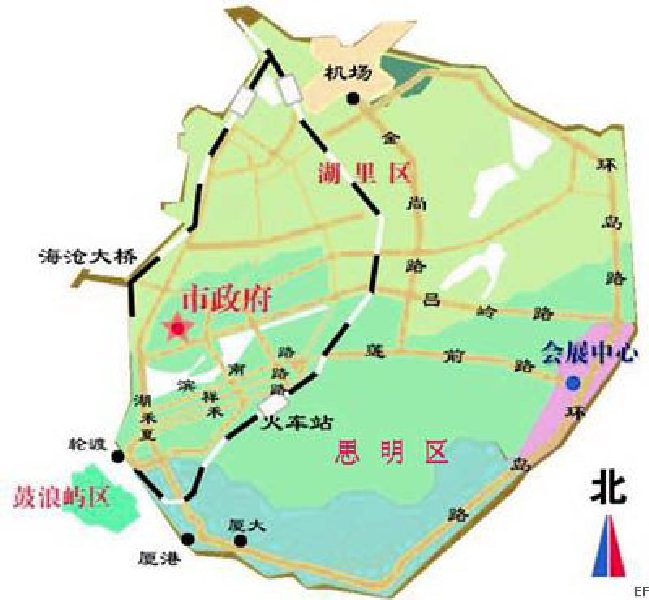 廈門國(guó)際會(huì)展中心交通圖